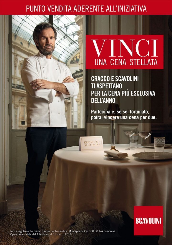 vinci una cena stellata con Cracco e Scavolini